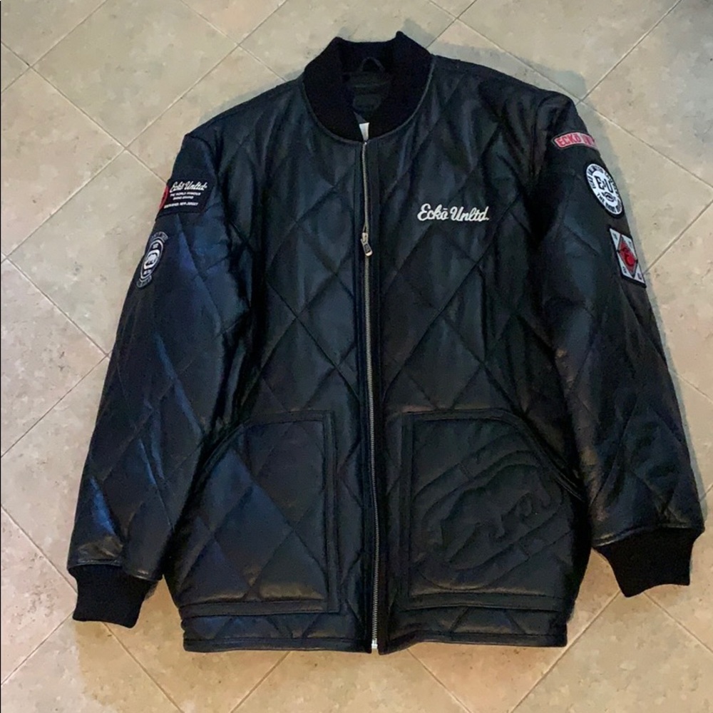 Ecko unltd leather jacket